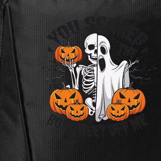 Funny Halloween You Scared Boo Sheet Off Me City Backpack