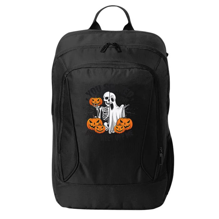 Funny Halloween You Scared Boo Sheet Off Me City Backpack