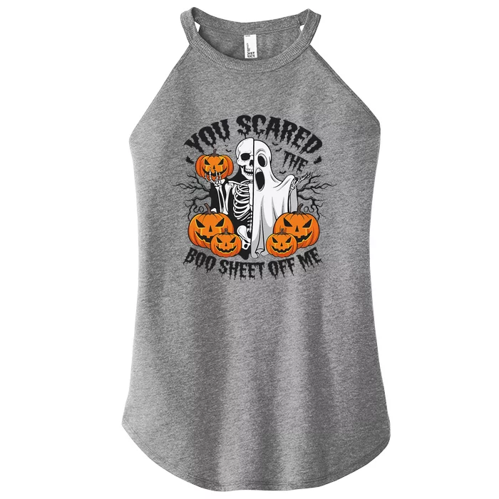 Funny Halloween You Scared Boo Sheet Off Me Women’s Perfect Tri Rocker Tank