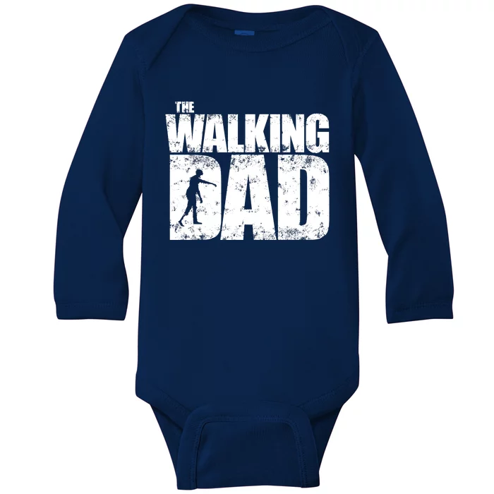 Funny Halloween Zombie For Dad Father Spooky Scary Baby Long Sleeve Bodysuit