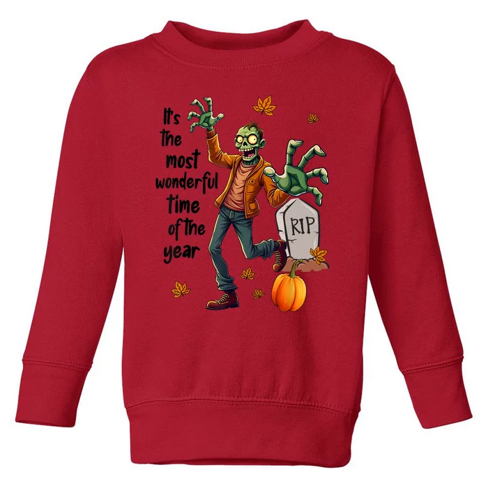 Funny Halloween Zombie Toddler Sweatshirt