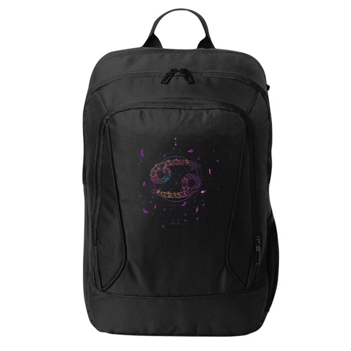 Floral Horoscope Zodiac Sign Cancer Gift City Backpack