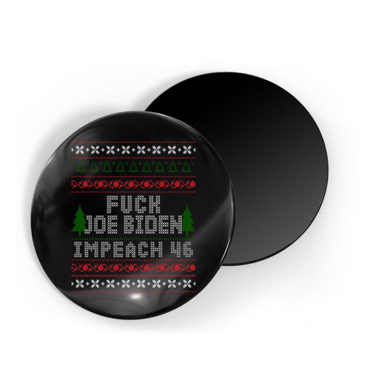 FJB Impeach 46 Anti Biden Ugly Christmas Magnet