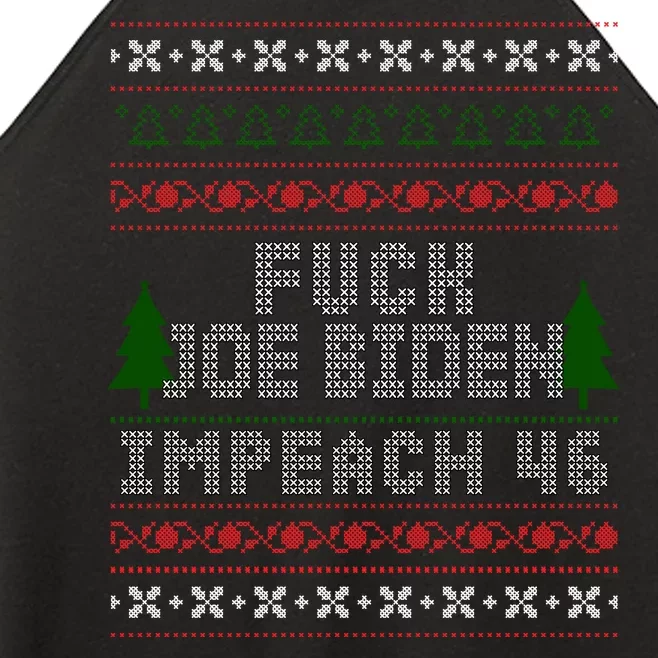 FJB Impeach 46 Anti Biden Ugly Christmas Women’s Perfect Tri Rocker Tank