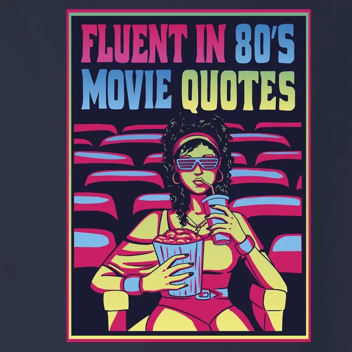 Fluent In 80s Movie Quotes Retro Toddler Long Sleeve Shirt