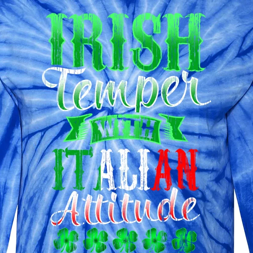 Funny Irish And Italian Gift Paddy's Funny St Patrick's Day Gift Tie-Dye Long Sleeve Shirt