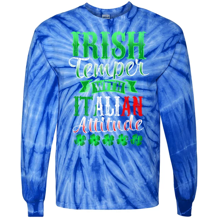 Funny Irish And Italian Gift Paddy's Funny St Patrick's Day Gift Tie-Dye Long Sleeve Shirt