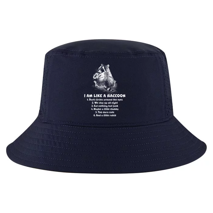 Funny I Am Like A Raccoon Cool Comfort Performance Bucket Hat