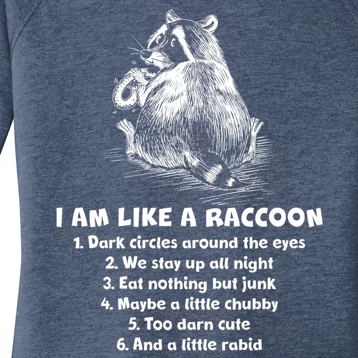 Funny I Am Like A Raccoon Women's Perfect Tri Tunic Long Sleeve Shirt