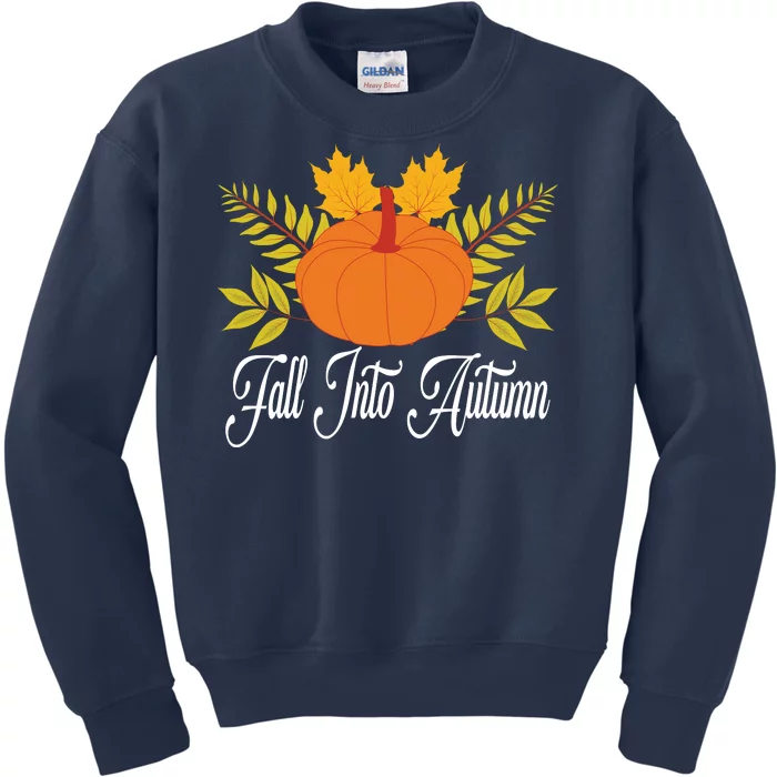 Fall Into Autumn Kids Sweatshirt