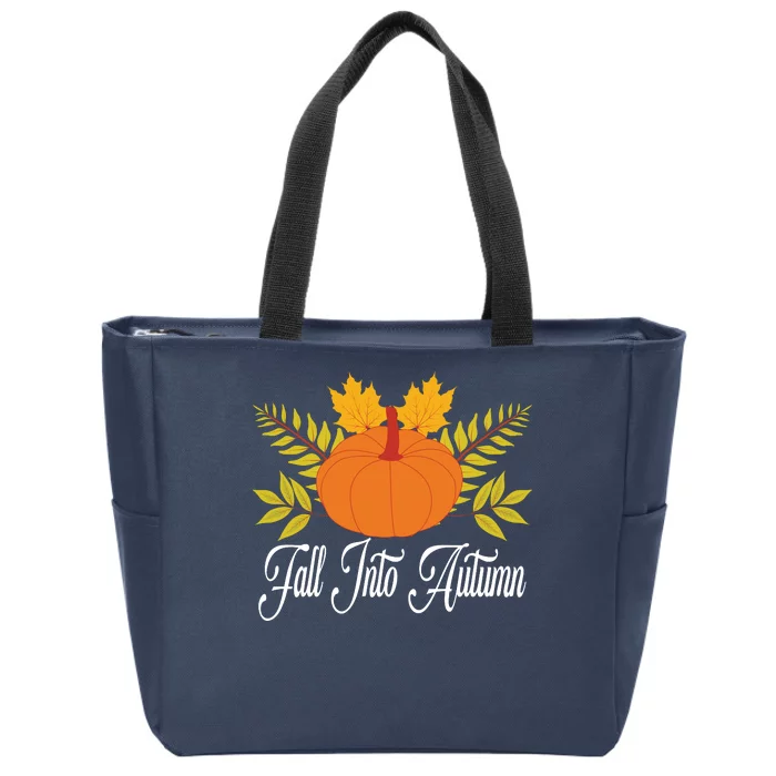 Fall Into Autumn Zip Tote Bag