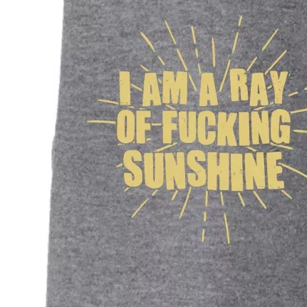 Funny I Am A Ray Of Fucking Sunshine Doggie 3-End Fleece Hoodie