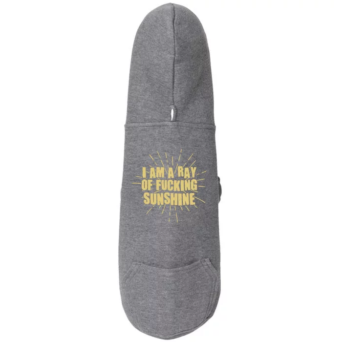 Funny I Am A Ray Of Fucking Sunshine Doggie 3-End Fleece Hoodie