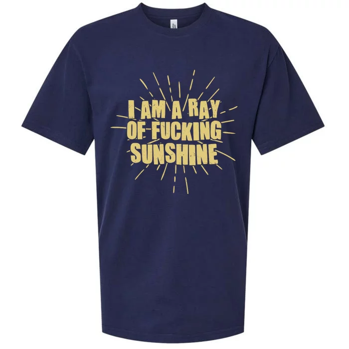 Funny I Am A Ray Of Fucking Sunshine Sueded Cloud Jersey T-Shirt