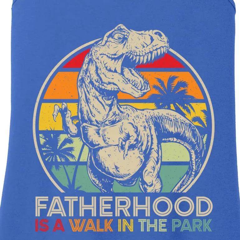 Fatherhood Is A Walk In The Park Funny Gift Ladies Essential Tank