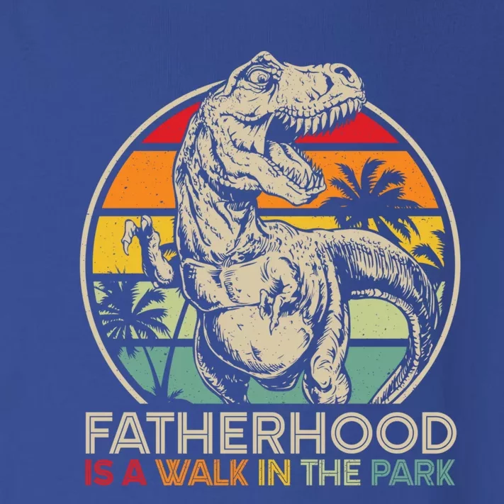 Fatherhood Is A Walk In The Park Funny Gift Toddler Long Sleeve Shirt