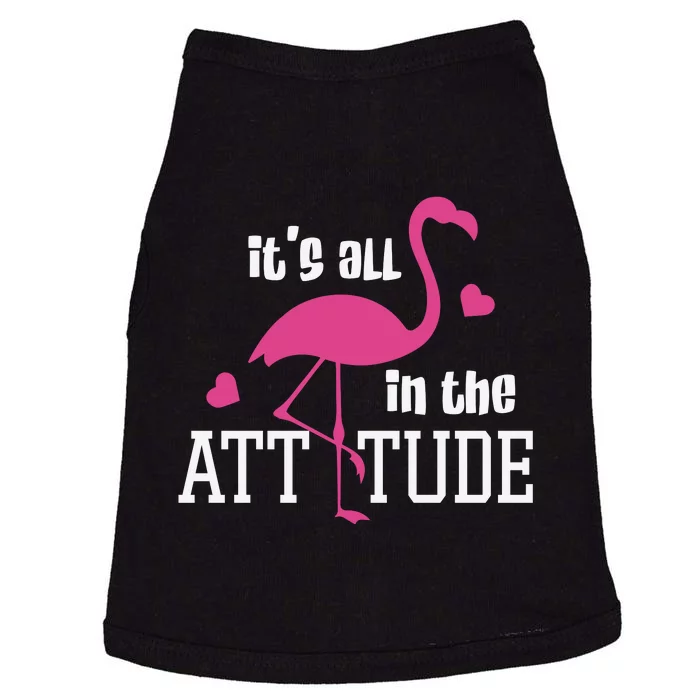 Flamingo It's All In The Attitude Doggie Tank