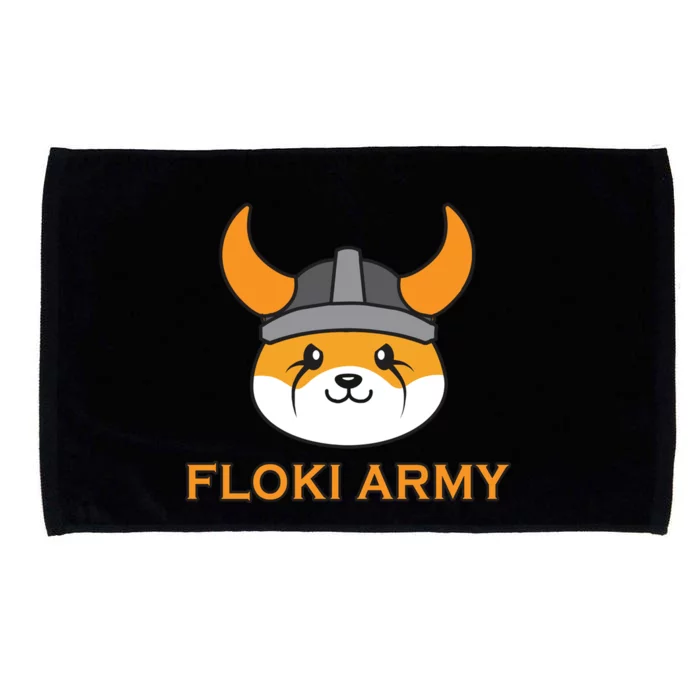 Floki Inu Army Crypto Currency Vikings Crypto Microfiber Hand Towel