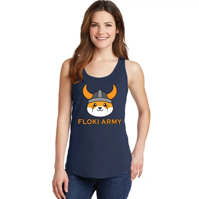 Floki Inu Army Crypto Currency Vikings Crypto Ladies Essential Tank