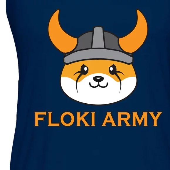 Floki Inu Army Crypto Currency Vikings Crypto Ladies Essential Flowy Tank