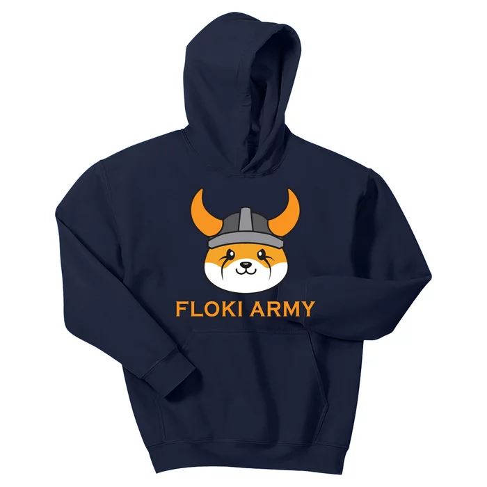 Floki Inu Army Crypto Currency Vikings Crypto Kids Hoodie