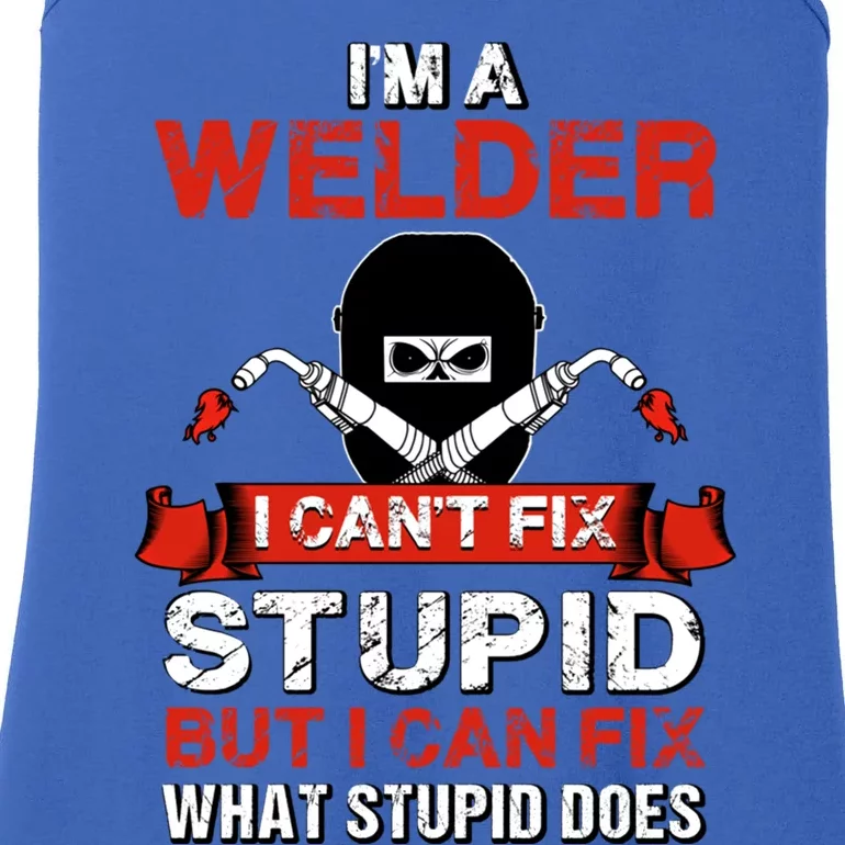 Funny Im A Welder Gift Welding Wedding Supplies Dad Gift Ladies Essential Tank