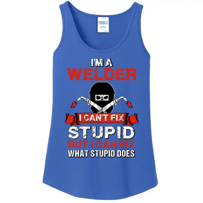 Funny Im A Welder Gift Welding Wedding Supplies Dad Gift Ladies Essential Tank