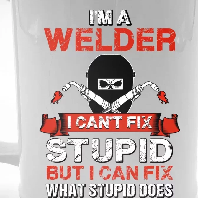 Funny Im A Welder Gift Welding Wedding Supplies Dad Gift Front & Back Beer Stein