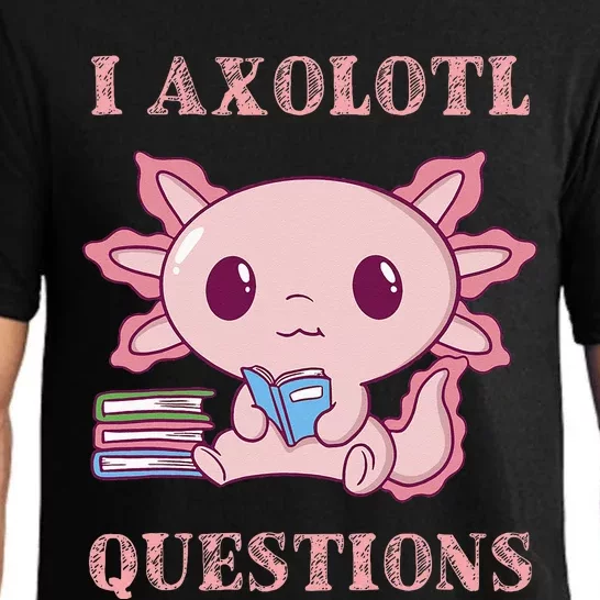 Funny I Axolotl Questions Cute Axolotl Kids Girl Pajama Set