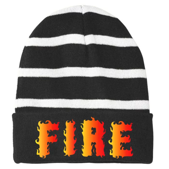 Funny Ice And Fire Costume Halloween Family Matching Striped Beanie with Solid Band