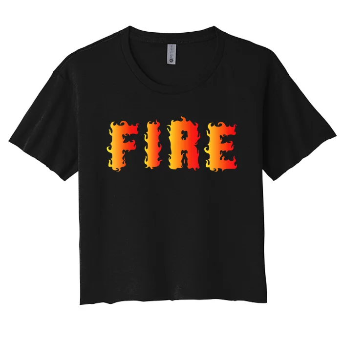 Funny Ice And Fire Costume Halloween Family Matching Women's Crop Top Tee