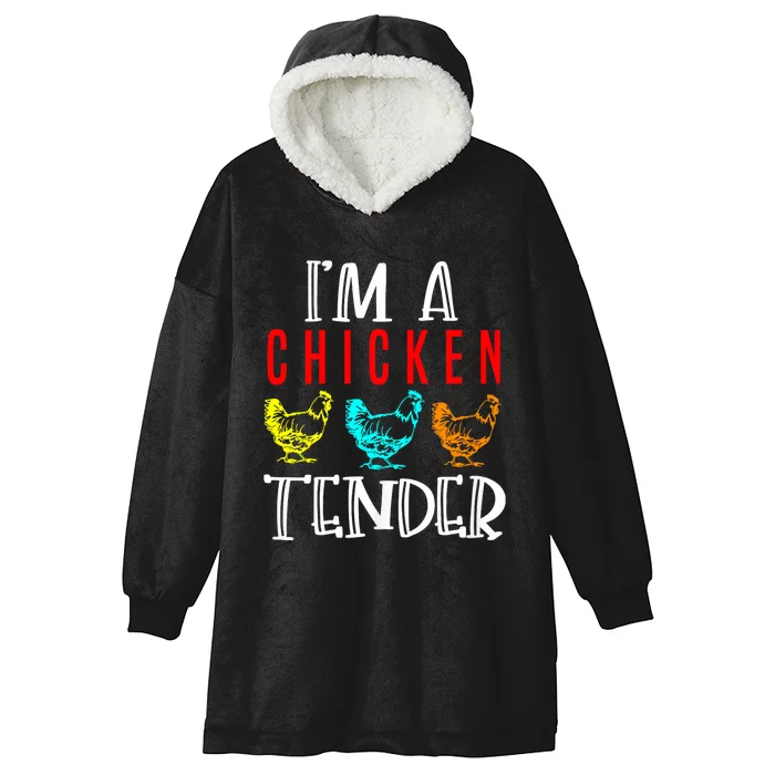 Funny IM A Chicken Tender Gifts Birthday Party Accessories Hooded Wearable Blanket