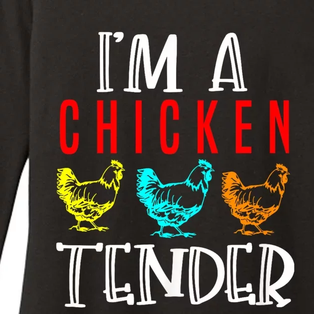 Funny IM A Chicken Tender Gifts Birthday Party Accessories Womens CVC Long Sleeve Shirt