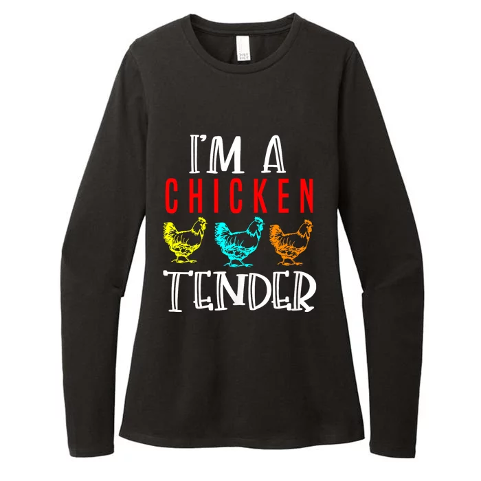 Funny IM A Chicken Tender Gifts Birthday Party Accessories Womens CVC Long Sleeve Shirt