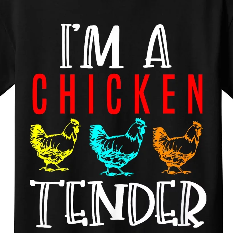 Funny IM A Chicken Tender Gifts Birthday Party Accessories Kids T-Shirt