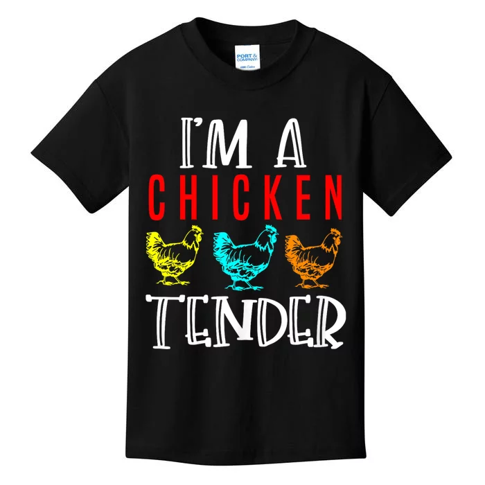 Funny IM A Chicken Tender Gifts Birthday Party Accessories Kids T-Shirt