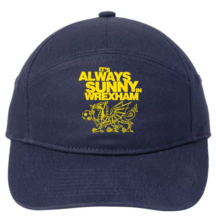 Funny ItS Always Sunny In Wrexham Wales Dragon Football 7-Panel Snapback Hat