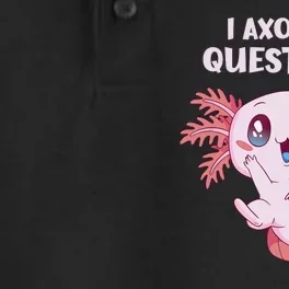 Funny I Axolotl Questions Cute Axolotl Kids Girl Dry Zone Grid Performance Polo