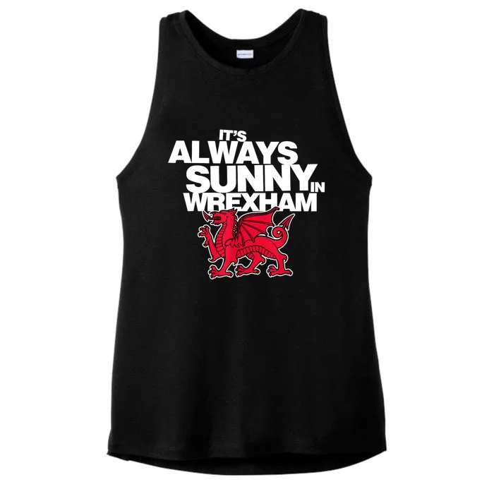 Funny ItS Always Sunny In Wrexham Wales Dragon Ladies Tri-Blend Wicking Tank