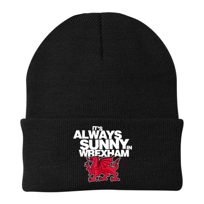 Funny ItS Always Sunny In Wrexham Wales Dragon Knit Cap Winter Beanie