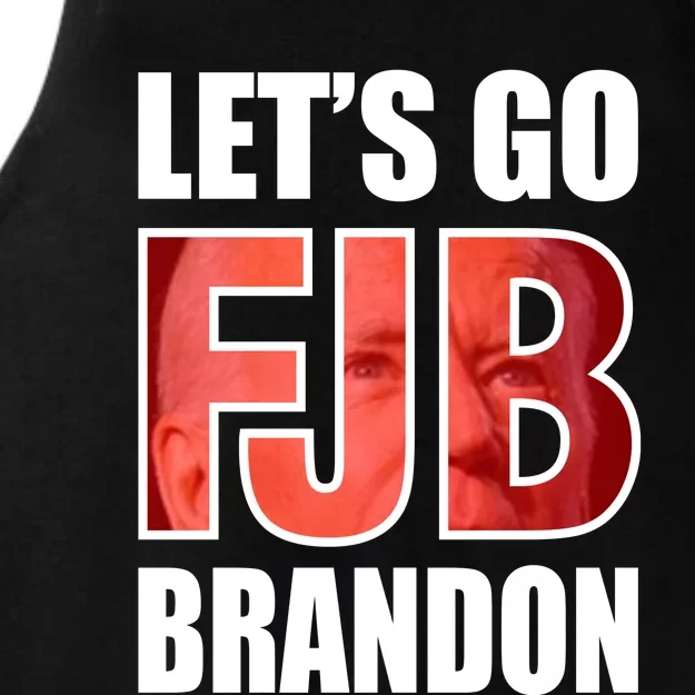 FJB Let's Go Brandon Image Apparel Ladies Tri-Blend Wicking Tank