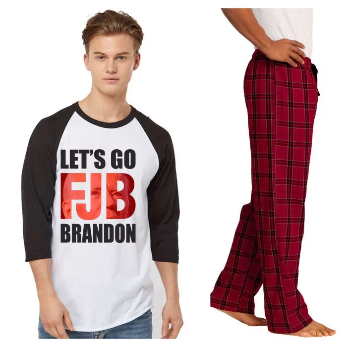 FJB Let's Go Brandon Image Apparel Raglan Sleeve Pajama Set