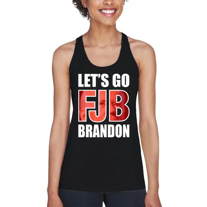 FJB Let's Go Brandon Image Apparel Women's Racerback Tank