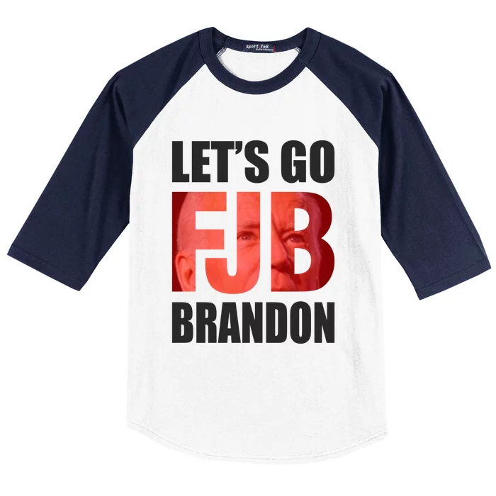 FJB Let's Go Brandon Image Apparel Baseball Sleeve Shirt