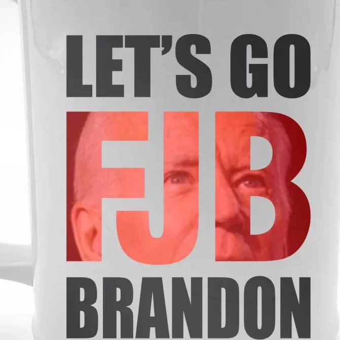 FJB Let's Go Brandon Image Apparel Front & Back Beer Stein