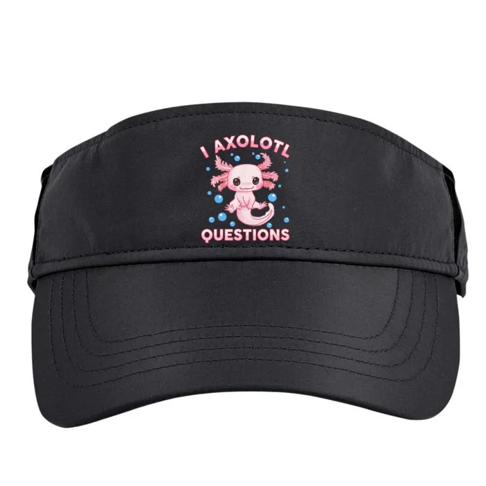 Funny I Axolotl Questions Adult Drive Performance Visor