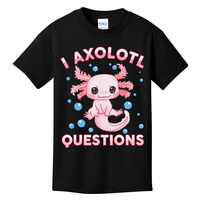 Funny I Axolotl Questions Kids T-Shirt