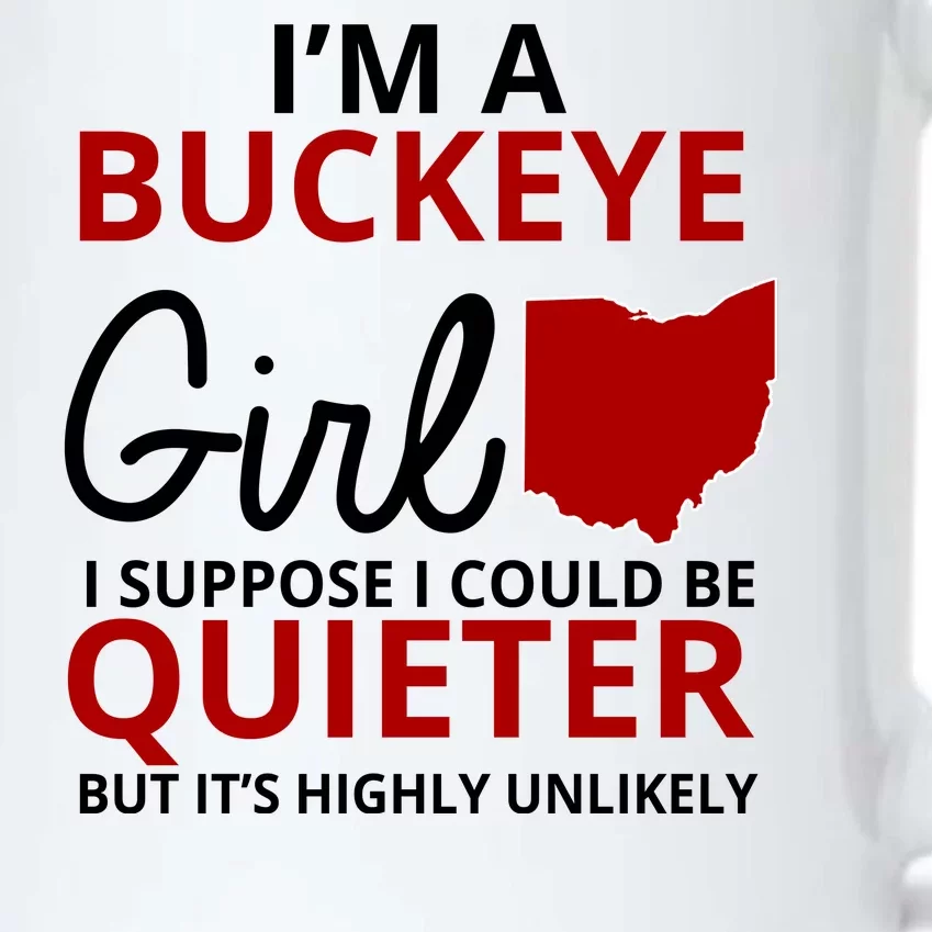 Funny I'm A Buckeye Girl Football Fan Black Color Changing Mug