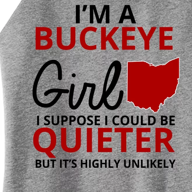 Funny I'm A Buckeye Girl Football Fan Women’s Perfect Tri Rocker Tank