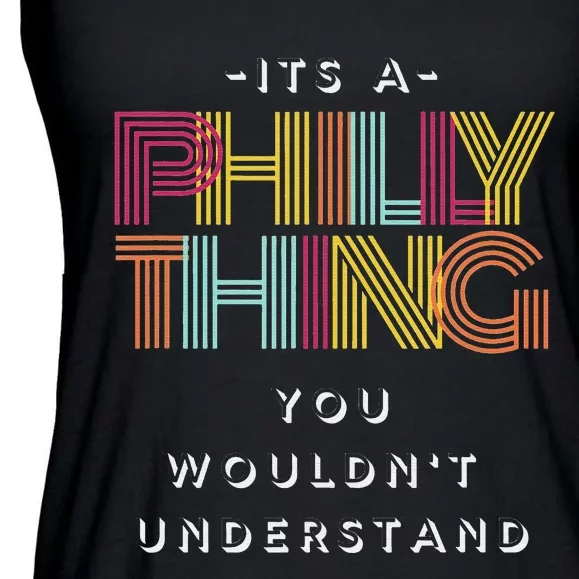 Football It's a Philly Thing Go Birds Philadelphia Ladies Essential Flowy Tank